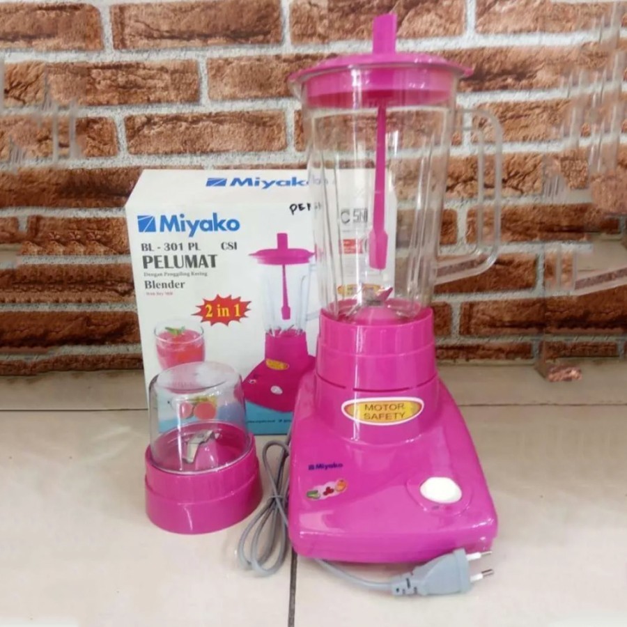 [COD] MIYAKO BLENDER BL101 PL / BL-301 PL / PL 301 BL / PL 301PL (PLASTIK / 1 LITER) GARANSI RESMI
