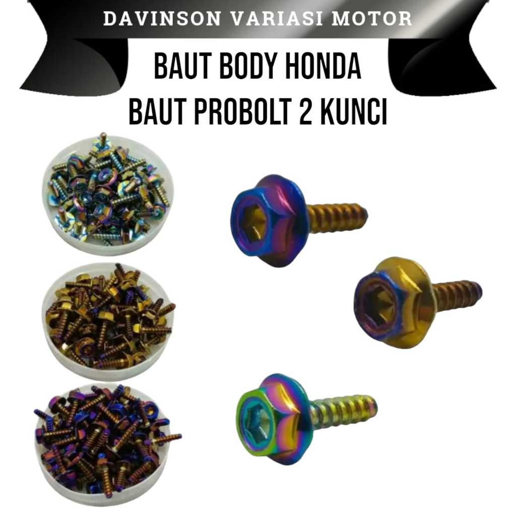 Baut Body Honda 2 Kunci Baut Probolt Honda
