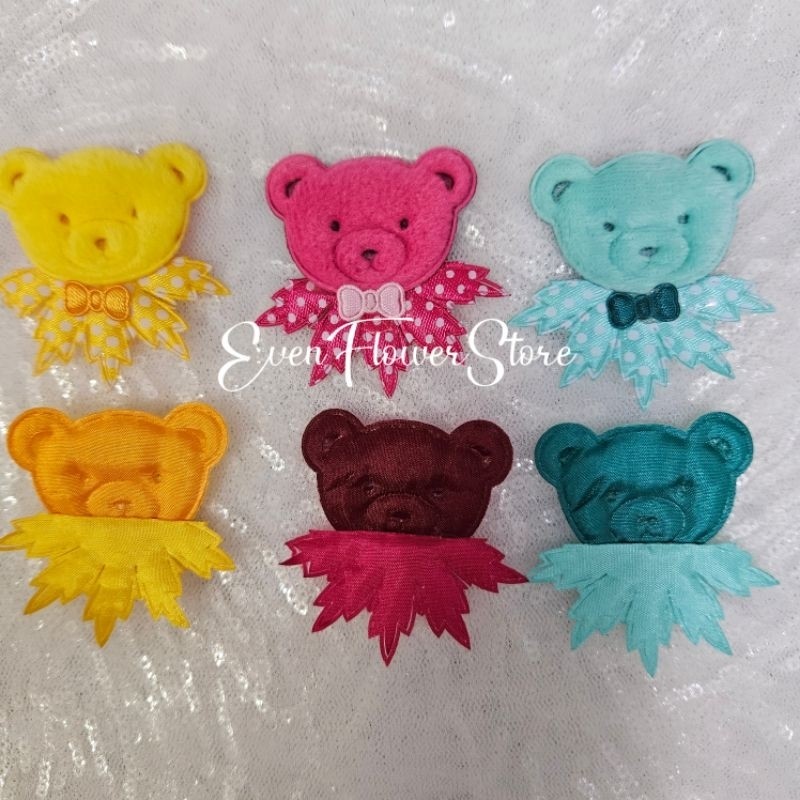 aplikasi boneka panda bear sweety kecil per 144 pcs