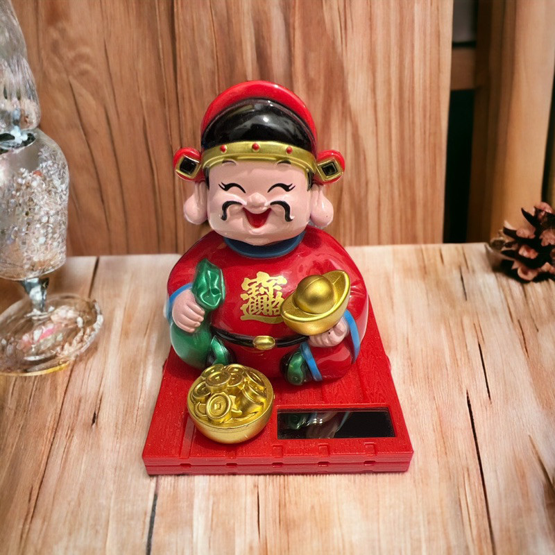 Pajangan Caisen Dewa Rezeki Caisen Chai Sen Rezeki Patung Solar Caishen Dewa Rezeki Pajanga