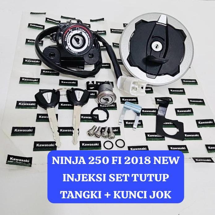 PREMIUM KUNCI KONTAK NINJA 250 FI 2018 NEW INJEKSI SET TUTUP TANGKI KUNCI JOK