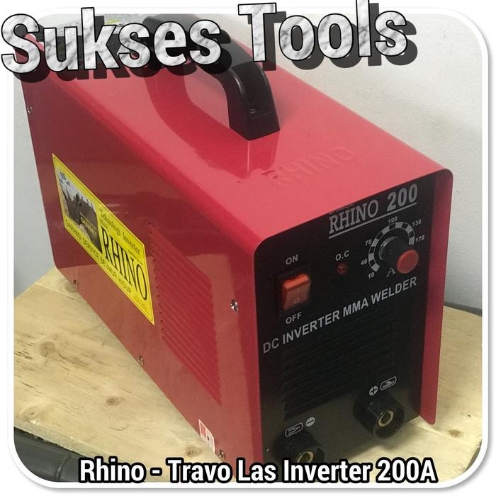 Mesin Las Rhino 200 A Travo Las Rhino MMA-200 (Gojek Siaga)