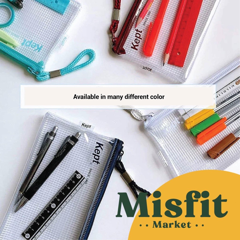 

Raymay Kept Clear Pen Case Pouch Bening Make Up Kosmetik Tempat Pensil