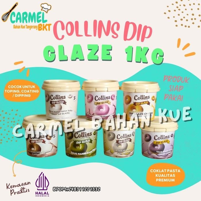

New Collins Dip Glaze 1kg Dipping Coklat