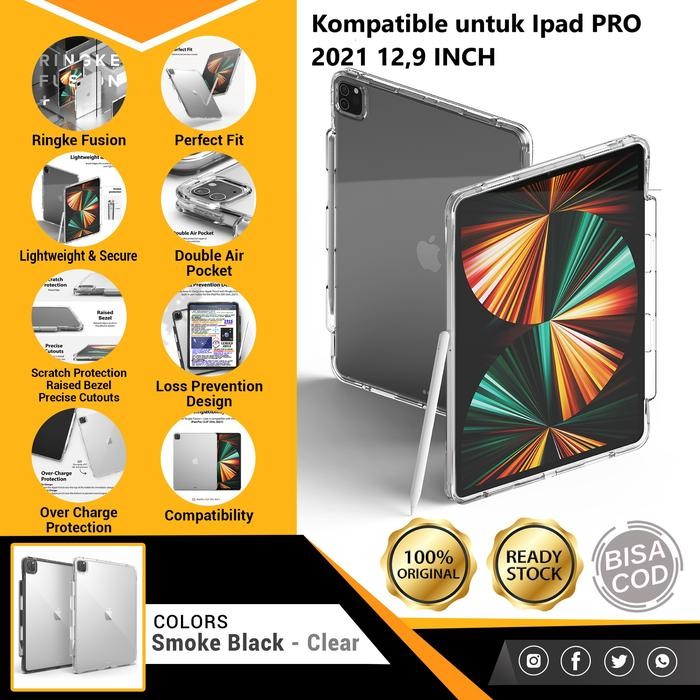 BARU..!! IPAD PRO M1 CASE RINGKE FUSION IPAD PRO 2021 11 INCH 12,9 INCH