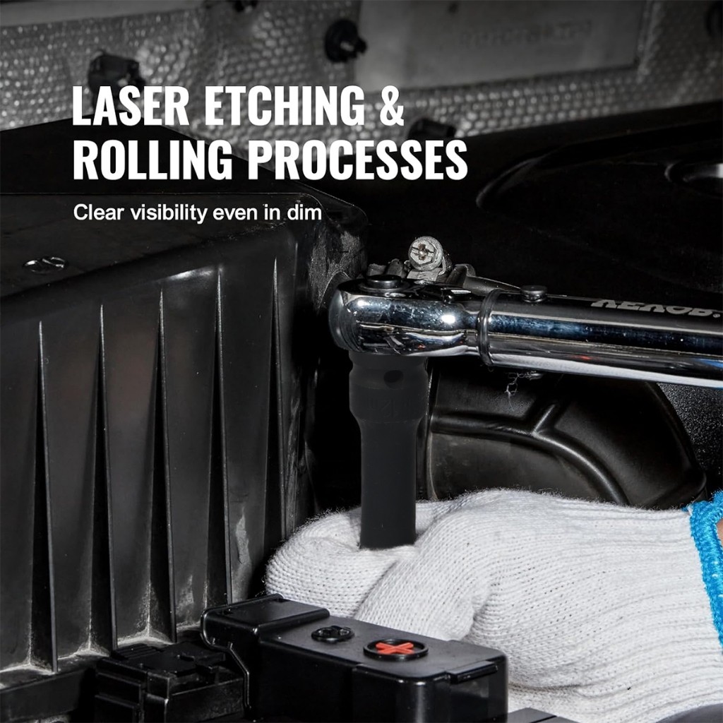 JLD 1/2" MATA KUNCI SHOCK EXTRA PANJANG 130MM IMPACT KUNCI SOCKET IMPACT SOK IMPACT WRENCH MATA