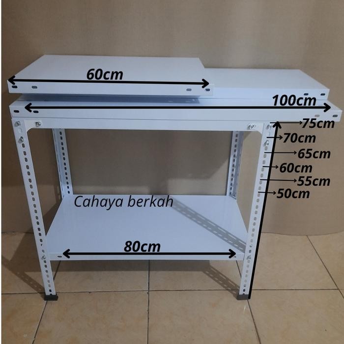 Rak besi meja kompor 2 susun *