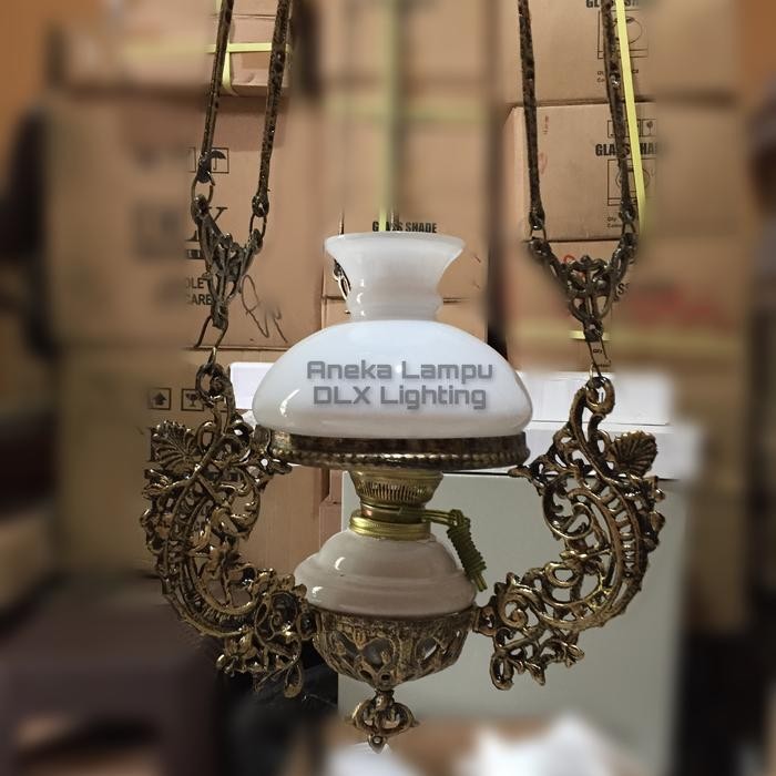 LAMPU GANTUNG ANTIK R18 hiasan kuno jawa betawi jadul gentor *