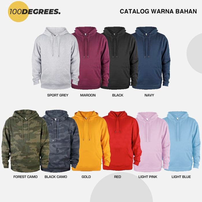 READY.. SWEATER PULLOVER HOODIE CUSTOM DESAIN LOGO BORDIR KOMPUTER SATUAN