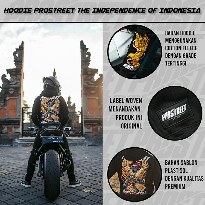 MURAH.. HOODIE PROSTREET GARUDA THE INDEPENDENCE OF INDONESIA NEW ORIGINAL