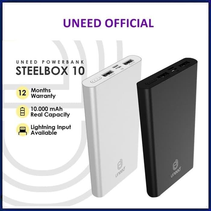Cuci Gudang.. Uneed Steelbox 10 Uneed Powerbank 10000Mah Polymer Battery Upb213