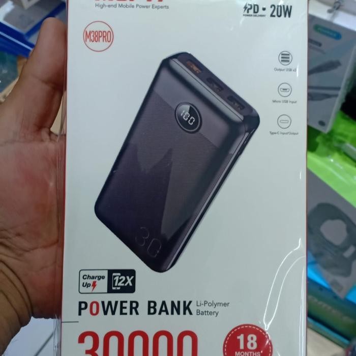 Asli.. Powerbank Mofit M38Pro 30.000 Mah Quick Charging 3A