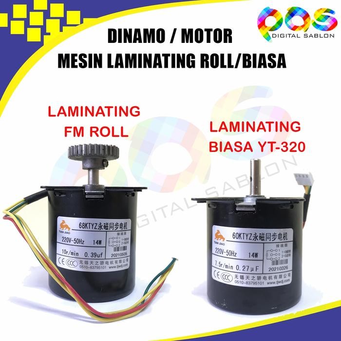 

SendToday- Dinamo Motor Mesin Laminating A3 Roll/Biasa Fm3510Yt-320Fm3520