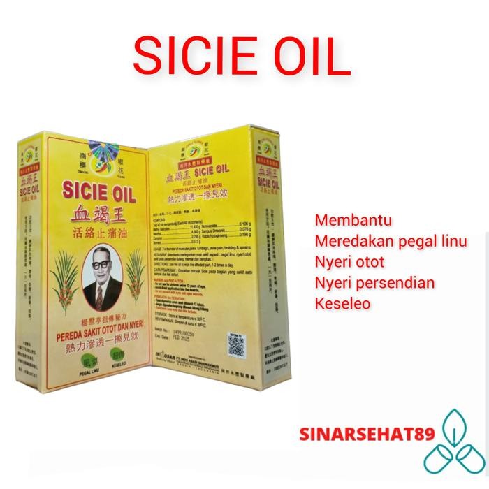 SICIE OIL 40ML sicie oil atau minyak gosok cap cabe