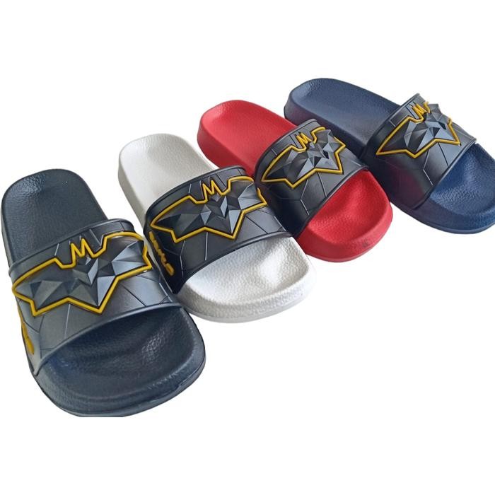 JejakKecil- Sandal Slop Anak Laki-Laki - Porto 1023B-12 - Sendal Main Anak Motif Batman Keren