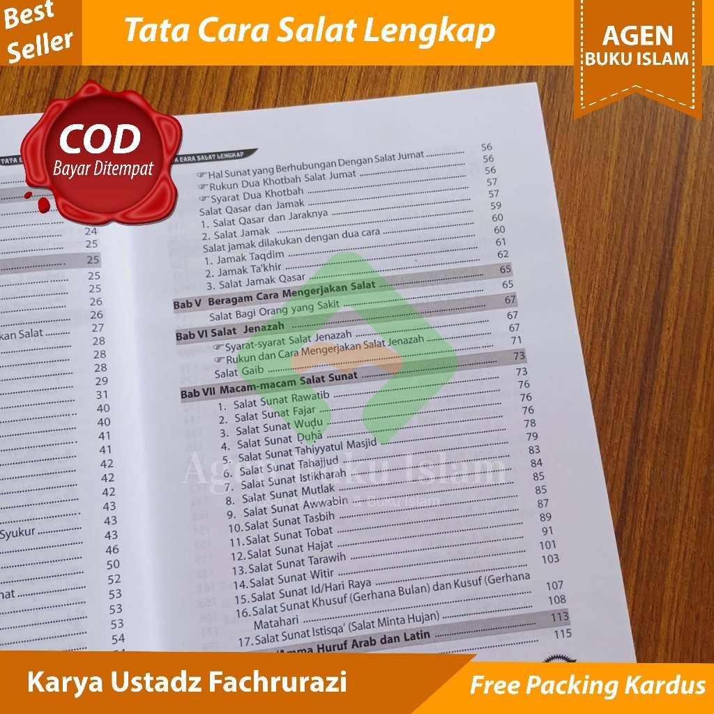 Buku Tata Cara Sholat Lengkap Berikut Juz Amma Fachrurazi Penerbit Sinar Baru Algensindo SoftCover