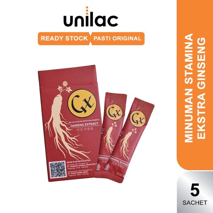 terjaminDiKita- GX Ginseng 1 Sachet - Suplemen Ginseng Penambah Vitalitas Pria