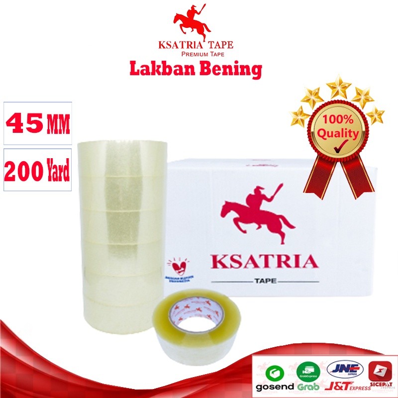 

[TERMURAH] Lakban OPP Tape / Lakban Bening Dunia Packing 200 Yard (1 Dus) -