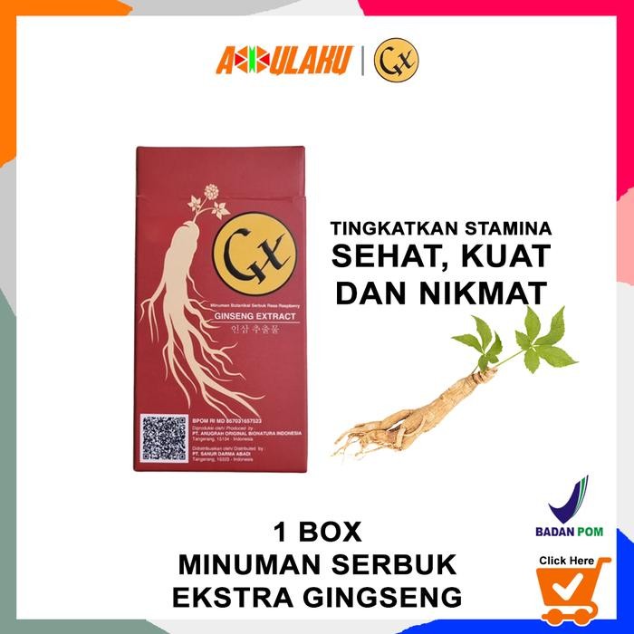 terjaminDiKita- GX Ginseng Extract 1Box - Suplemen Pria Herbal Ekstrak Ginseng Korea