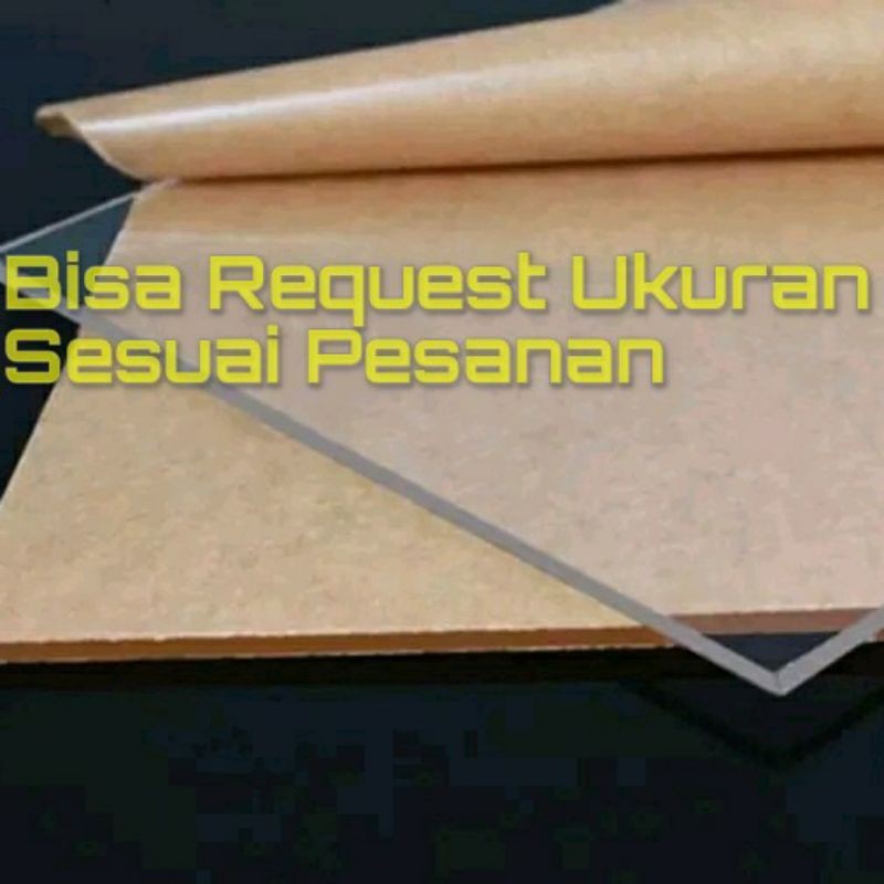 

Akrilik Bening 4mm 40x135cm ( Acrylic Sheet Lembaran )