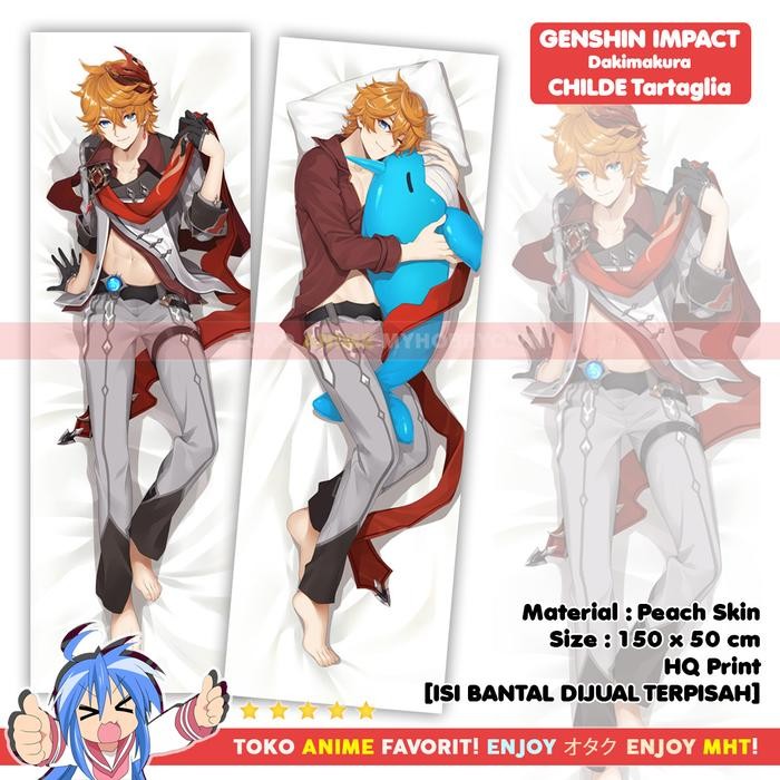 SARUNG BANTAL ANIME DAKIMAKURA GENSHIN IMPACT : CHILDE TARTAGLIA WHALE