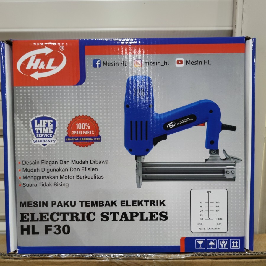 

H&L Mesin Paku Listrik Stapler / Staples Electric HL F30