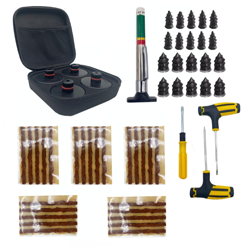 New Car Tire Repair Nail Screw Kit Rubber Floor Lifting Jack Pad Axle Stand Adapter Pucks Tool