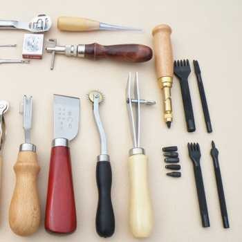 

IDN - PERALATAN SENI DIY KULIT 18IN1 LEATHER CRAFT STITCHING TOOL SET WA134