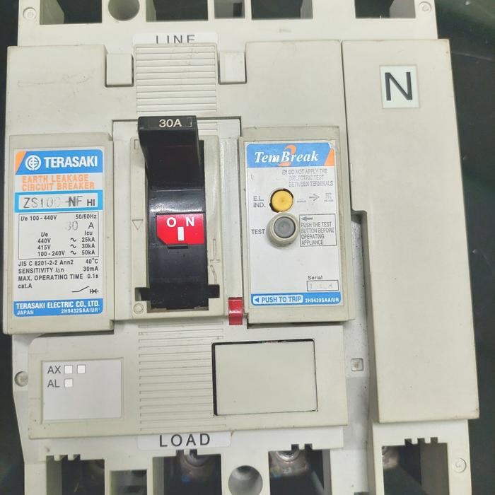ELCB TERASAKI ZS100 30A 4P 30MA TERASAKI BERKUALITAS