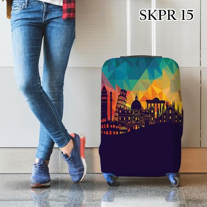 Sarung Koper 24 Inch 20 28 Elastis Luggage Cover Kode SKPR 01