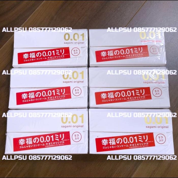 PvTerjamin- 5pcs 001 Sagami Original 0.01 Condoms Single LoosePack 5 pcs Non Box