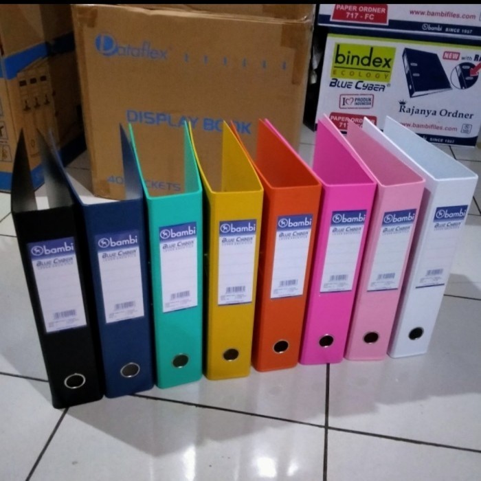 

BAMBI ORDNER LAF A4 (1011) 70 MM MULTI COLOUR ( DUS ISI 12 PCS )