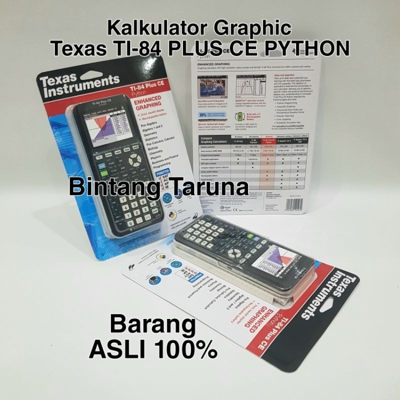 

Calculator Texas Instrument TI-84 Plus CE Python Kalkulator Enhanced Graphic Texas TI-84 Plus CE