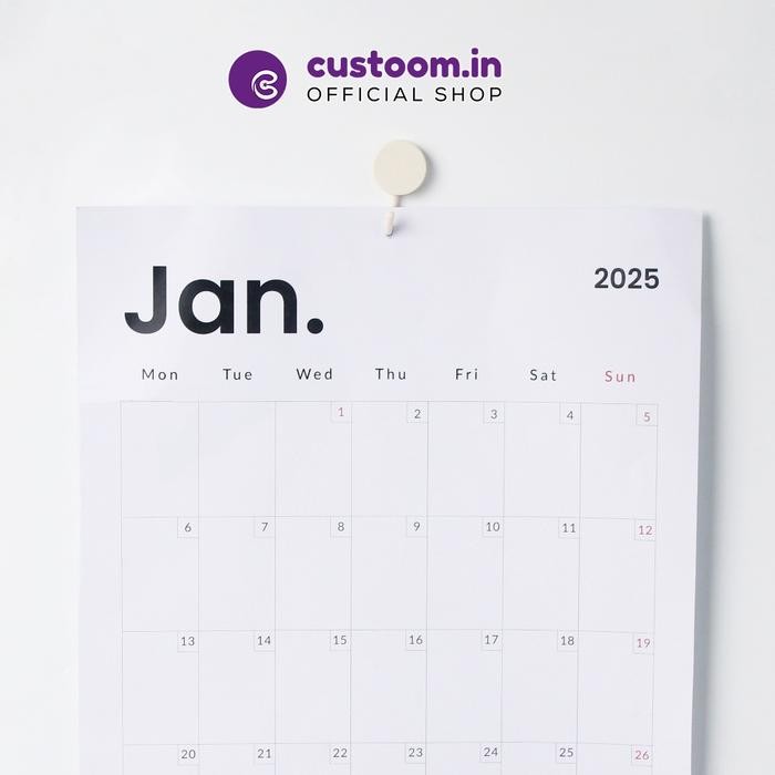 

Ready- Kalender Dinding Aesthetic 2025 Custoom.In