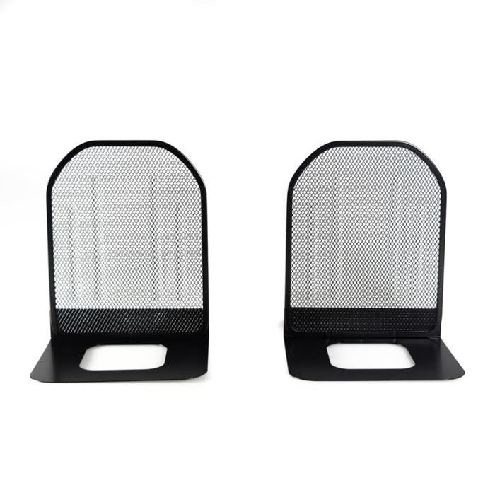 

Ready- Standing Book Wire Mesh Bookend Pengganjal Buku - Hitam