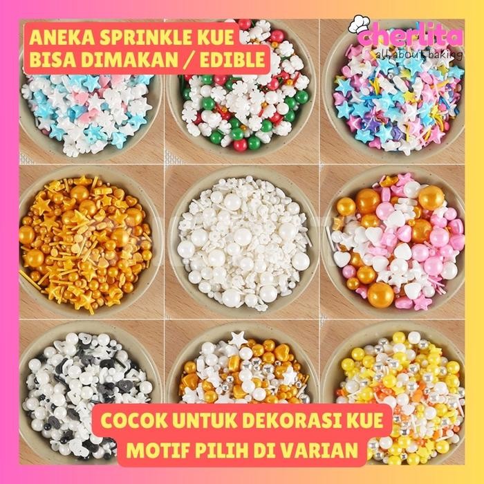 

InstanTanyadulu- Sprinkles Sprinkle Taburan Topping Kue Cupcake Star Bintang Edible