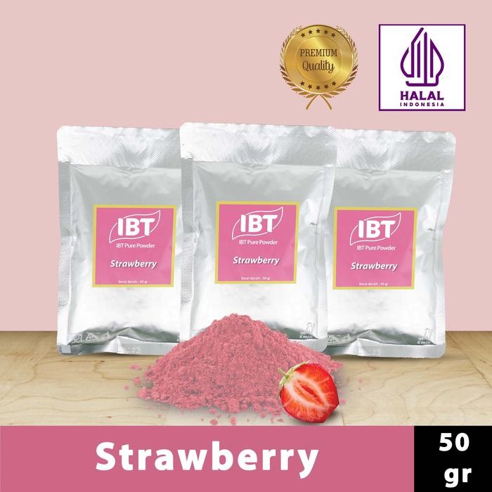 

InstanTanyadulu- Pure Strawberry Powder Murni Bubuk Import Makanan Kue 50 gr