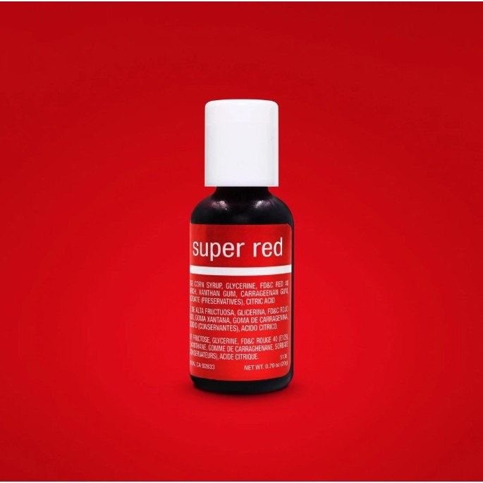 

InstanTanyadulu- Super Red Chefmaster Liqua-Gel Food Coloring 20 ml