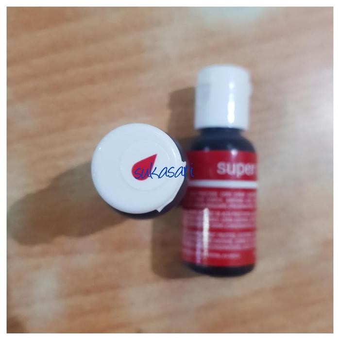 

InstanTanyadulu- Chefmaster 20Gr Super red / soft gel icing color pewarna