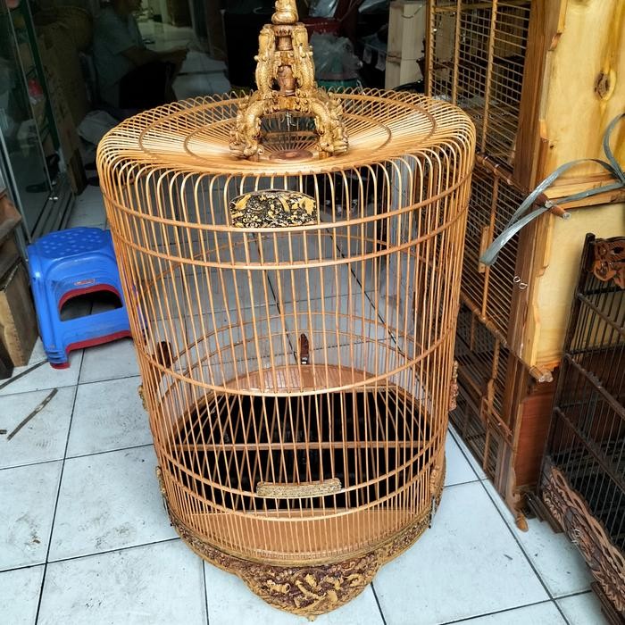 SANGKAR KANDANG MURAI UKIR FIBER NO.3 terbaru