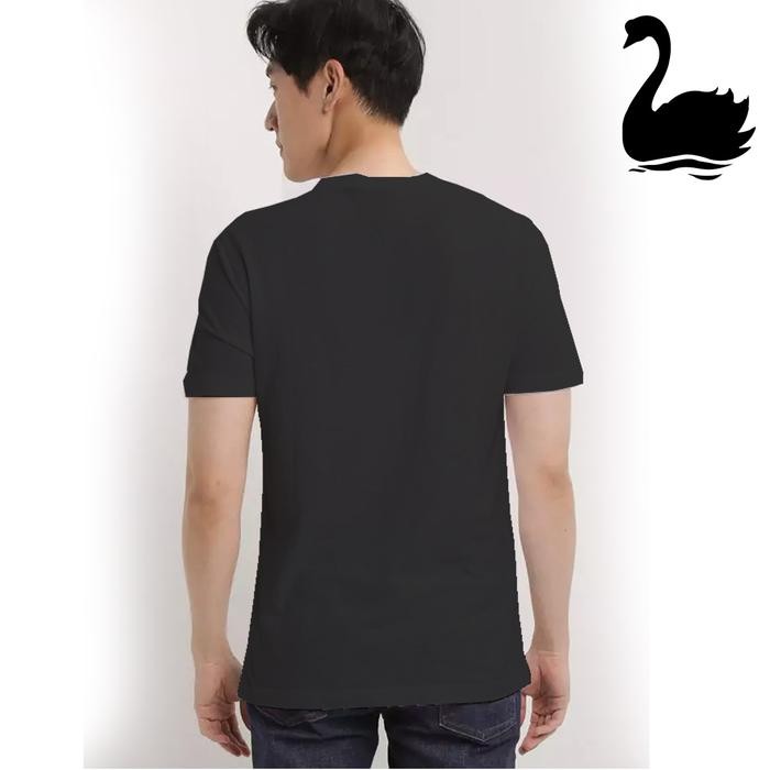 Hot Promo Swan Shogunavo Kaos Oblong Pria Kancing Henley Swan Brand - Hitam Zuk210