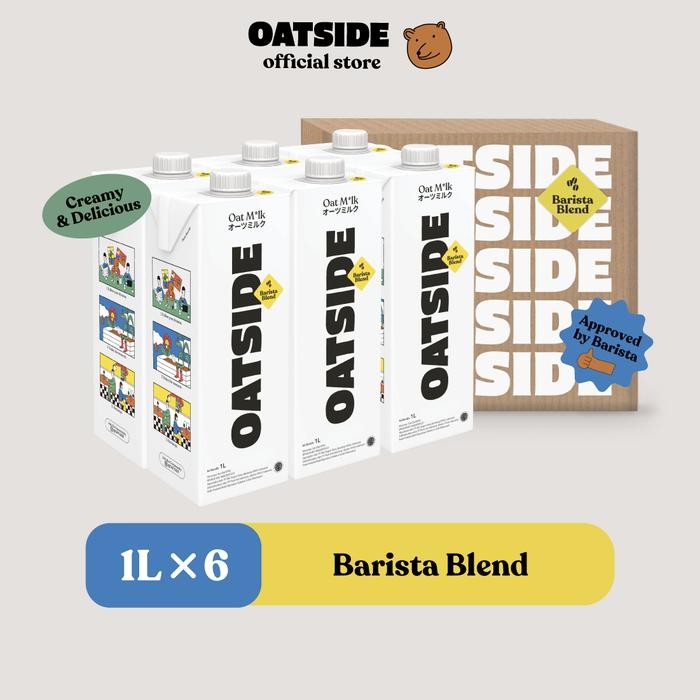 

Lalaa_Store OATSIDE Oat Milk Barista Blend 1L (6 pcs) Susu Oat
