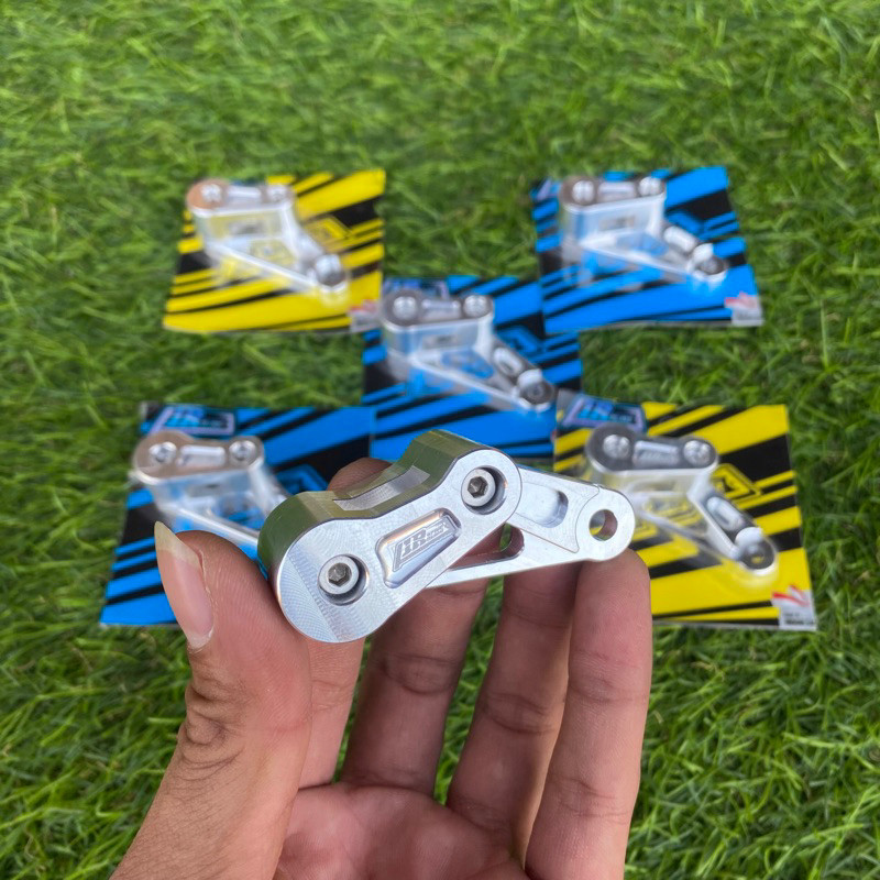 BREKET BRECKET KLEM SELANG REM DEPAN ALUMINIUM CNC PNP SHOCK NINJA