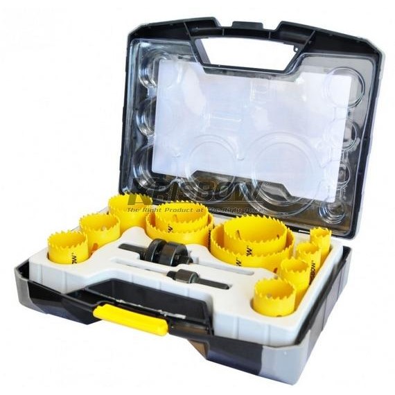 Gercep Krisbow Bi-Metal Hole Saw Set 19 - 76Mm 15 Pcs 10084917