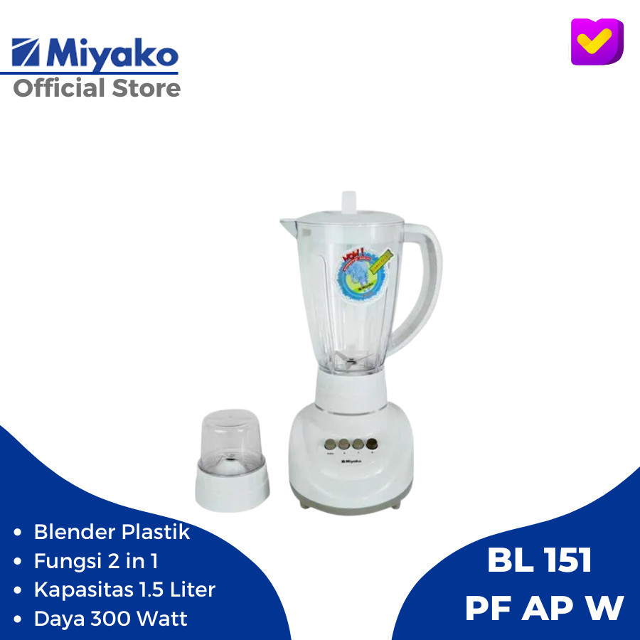 Miyako Blender BL 151PFAP / Blender Miyako BL 151 PFAP / 151PF/AP Blender Miyako 2in1