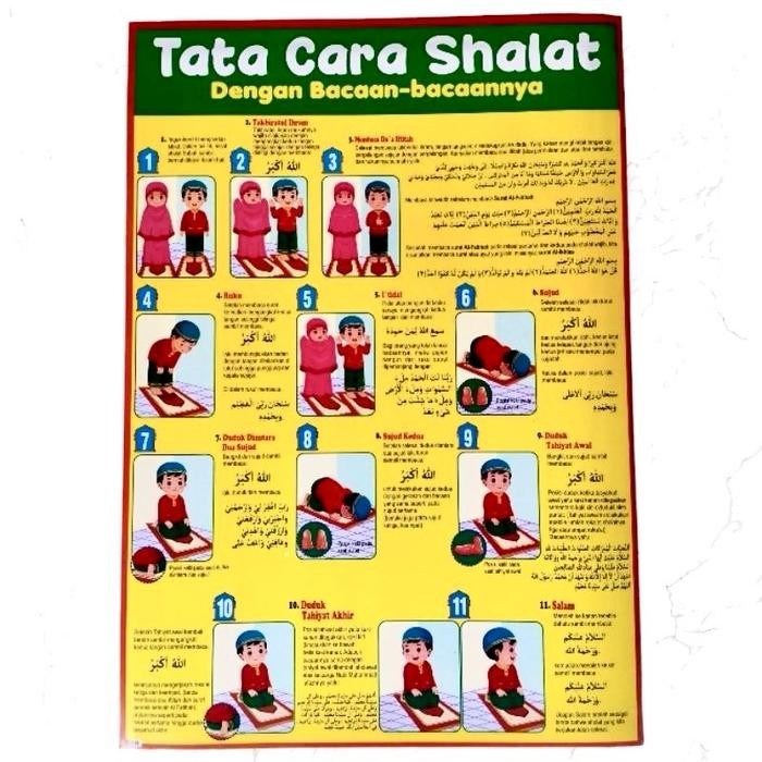 

ID PAKET 3 POSTER EDUKASI ANAK / TATA CARA SHALAT PRIA / WUDHU PRIA / NIAT SHALAT PAUD