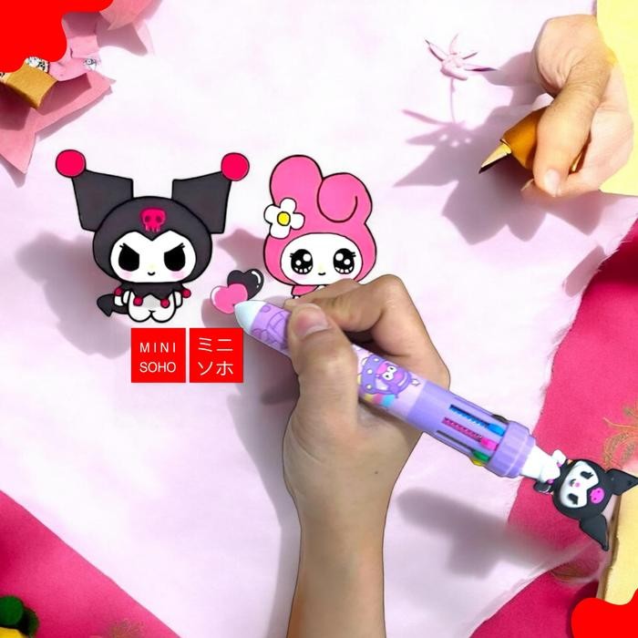 

ID PENA MEKANIK 10 WARNA PULPEN LUCU 3D DOLL SANRIO EDITION BOLPEN GEL TINTA ANIMASI ALAT TULIS