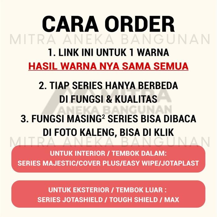 Lilissto Shop Cat Tembok Interior Eksterior Jotun Warna Soft Grey 0394 / Abu / Beige