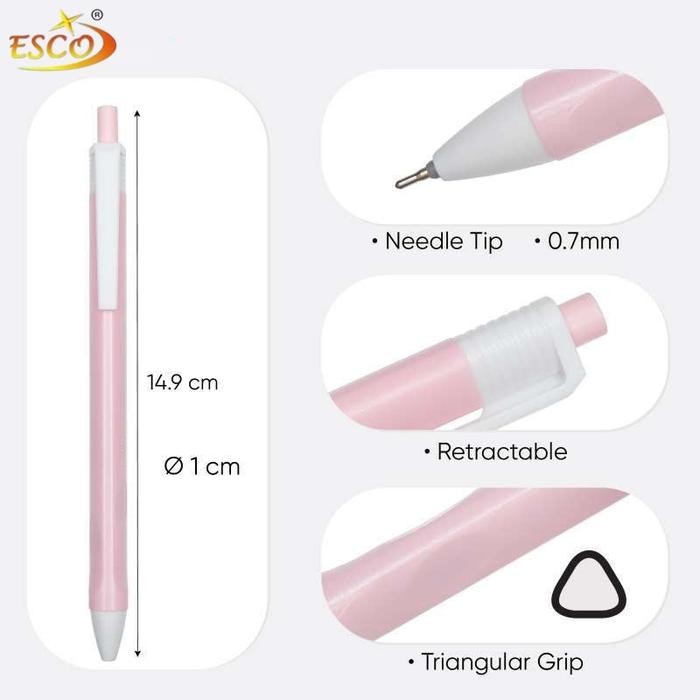 

ID PULPEN GEL CETEK ESCO BP-382 / GEL PEN CETEK HITAM 0.7 MM ISI 12 PCS