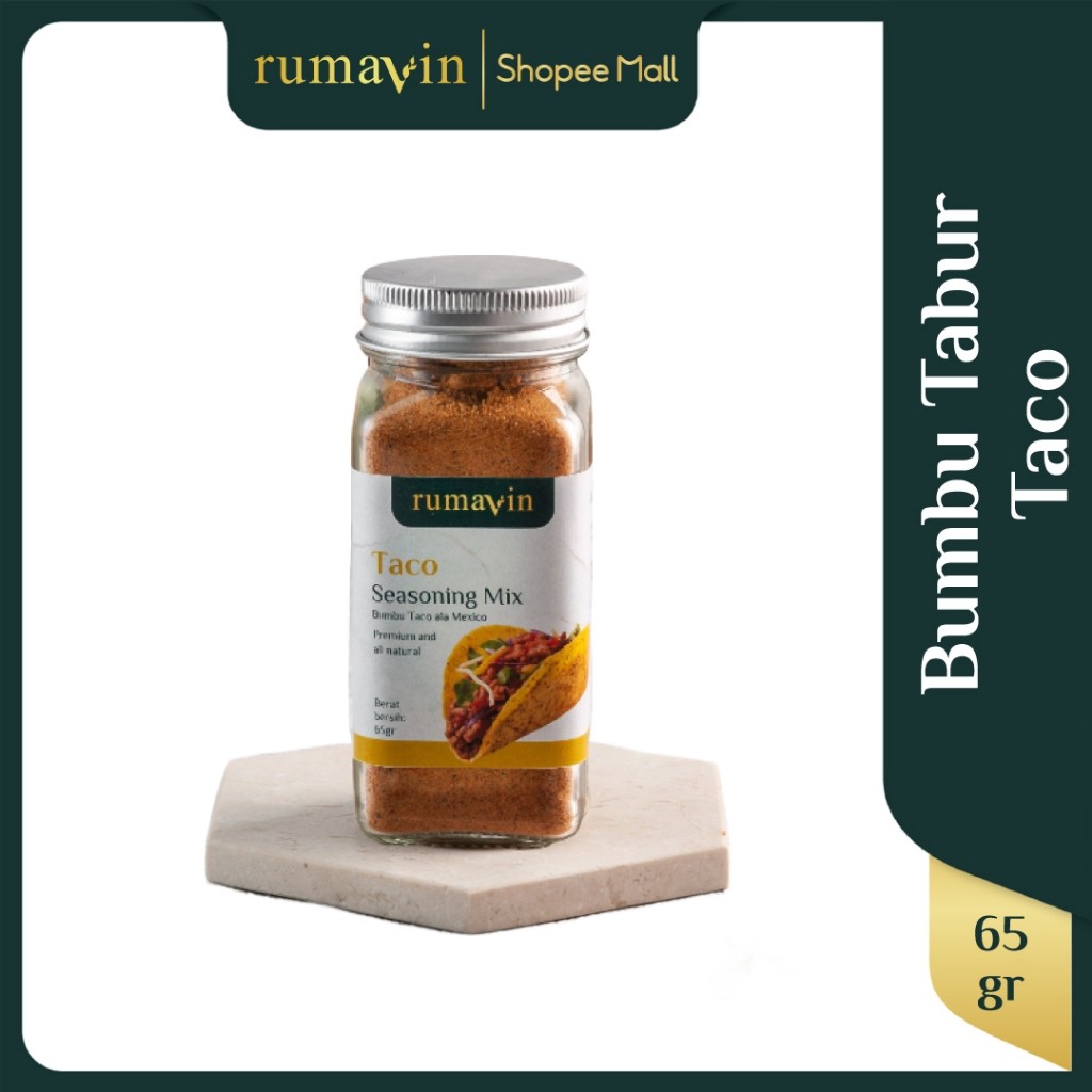 

Rumavin - Premium Bumbu Marinasi Taco Ala Mexico Botol 70gr